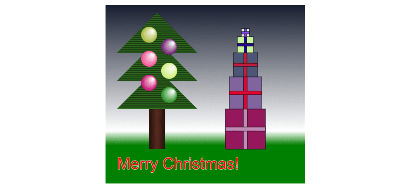 HTML Canvas Christmas tutorial - part 2: REPETITION and DEPTH
