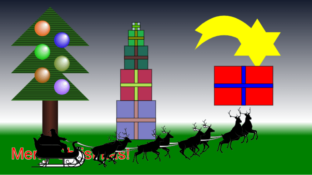 HTML Canvas Christmas tutorial - part 3: MOVEMENT, BEZIER CURVE